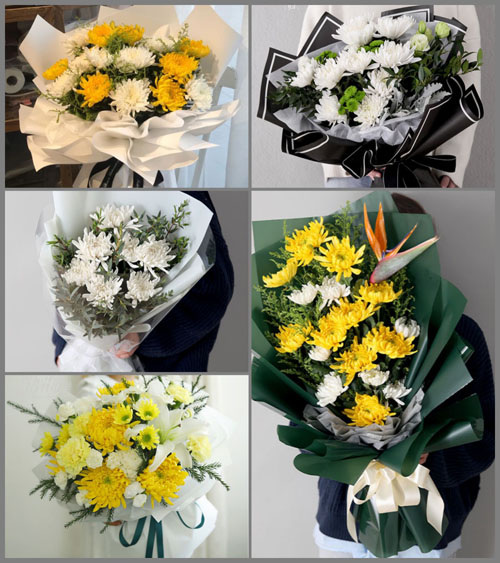 山东菏泽牡丹区马岭岗镇张黄庄村白事花束代送